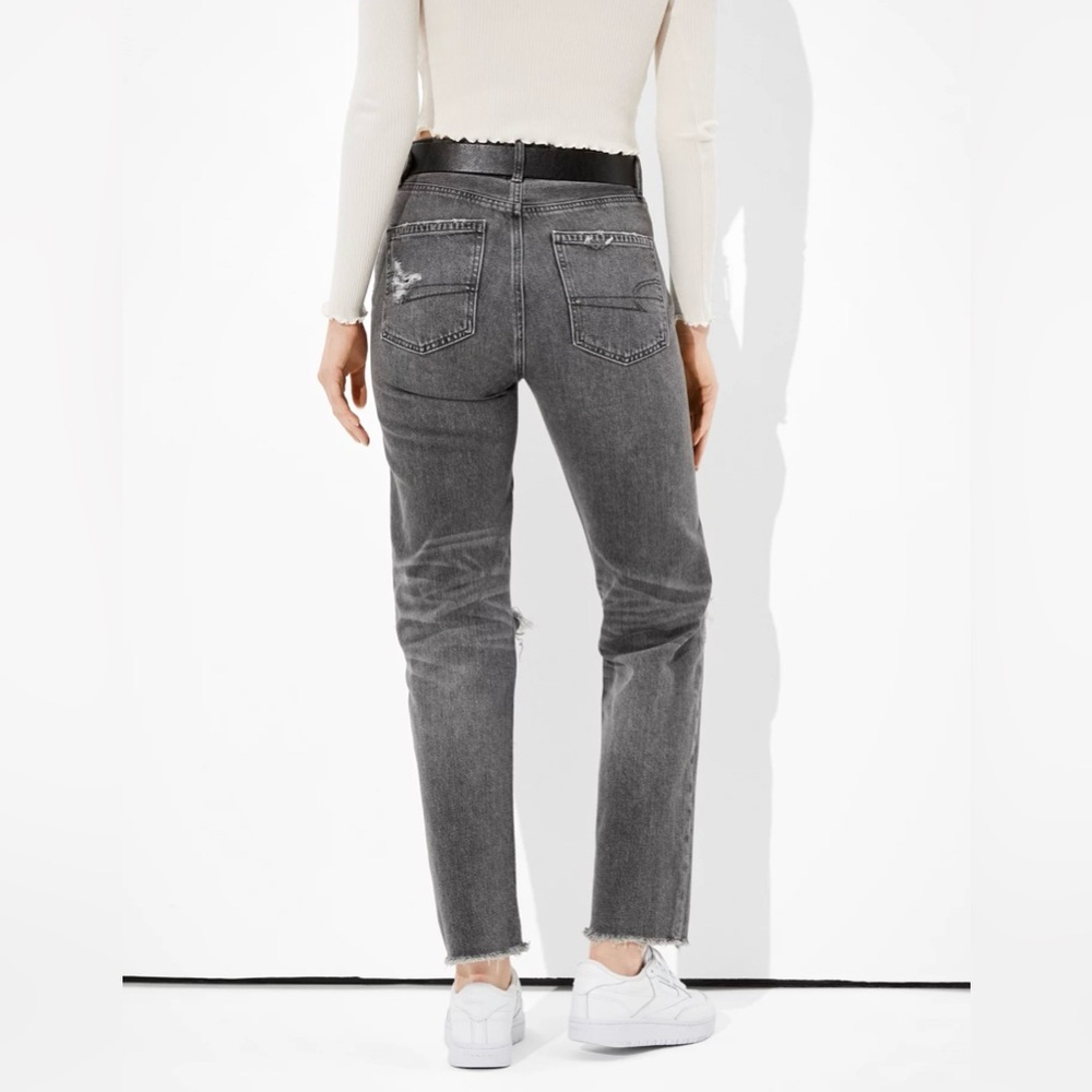 American Eagle distressed 90s boyfriend grey jeans - Picture 5 of 14